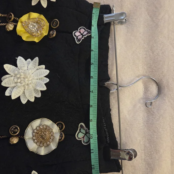 Dolce & Gabbana Black Embellished Skirt - Picture 8 of 13